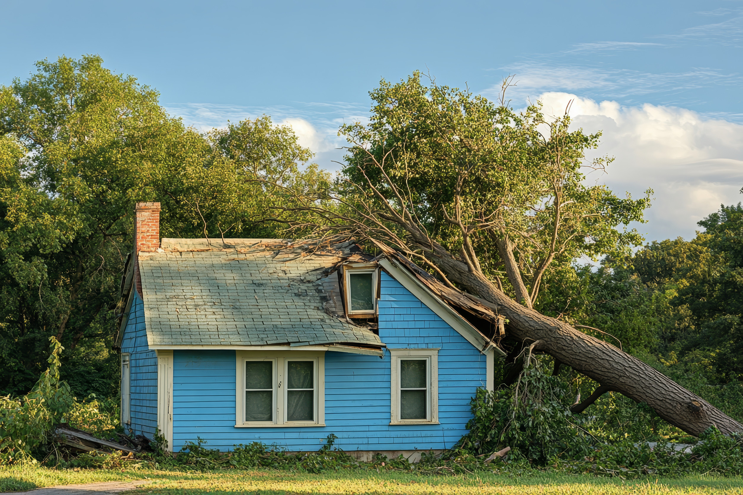 storm roofing business damage