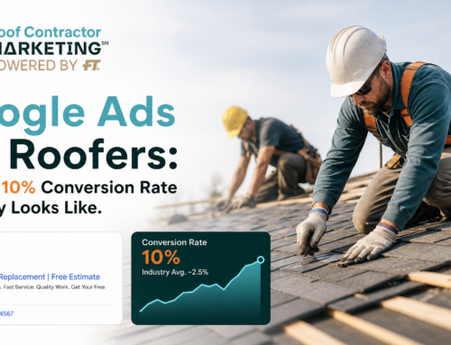 Google Ads for Roofers: What a 10% Conversion Rate Actually Looks Like