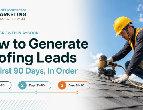 How to Generate Roofing Leads: The First 90 Days, in Order